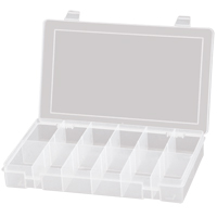 Boîtes &agrave; compartiments compactes en polypropyl&egrave;ne, 11" la x 6-3/4" p x 1-3/4" h, 12 compartiments We Share Industrial Supply