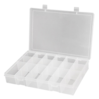 Boîtes &agrave; compartiments compactes en polypropyl&egrave;ne, 11" la x 6-3/4" p x 1-3/4" h, 18 compartiments We Share Industrial Supply