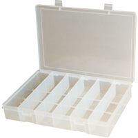 Boîtes &agrave; compartiments compactes en polypropyl&egrave;ne, 11" la x 6-3/4" p x 1-3/4" h, 6 compartiments We Share Industrial Supply