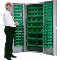 Armoire &agrave; combinaison avec porte creuse, 38" la x 24" p x 72" h, 36 tablettes We Share Industrial Supply