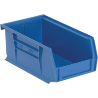 Ultra Stack & Hang Bin, 4-1/8" W x 3" H x 7-3/8" D, Blue We Share Industrial Supply