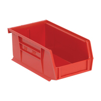 Ultra Stack & Hang Bin, 4-1/8" W x 3" H x 7-3/8" D, Red We Share Industrial Supply