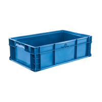 Syst&egrave;me de contenants d'exp&eacute;dition 4845 de StakPak Plus, 15" la x 24" p x 7,5" h, Bleu royal We Share Industrial Supply