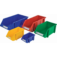 Bac empilable & &agrave; suspendre, 7-7/8" la, 7" h x 17-11/16" p, Rouge We Share Industrial Supply