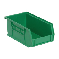 Ultra Stack & Hang Bin, 4-1/8" W x 3" H x 7-3/8" D, Green We Share Industrial Supply