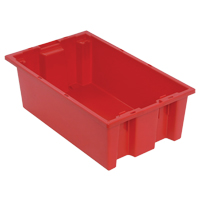 Contenants Stack & Nest, 6" x 18" x 11", Rouge We Share Industrial Supply