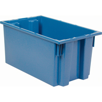 Contenants Stack & Nest, 9" x 18" x 11", Bleu We Share Industrial Supply