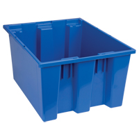 Contenants Stack & Nest, 10" x 19,5" x 15,5", Bleu We Share Industrial Supply