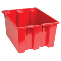 Contenants Stack & Nest, 10" x 19,5" x 15,5", Rouge We Share Industrial Supply