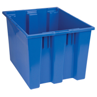 Stack & Nest Totes, 13" x 19.5" x 15.5", Blue We Share Industrial Supply