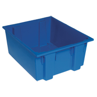 Contenants Stack & Nest, 10" x 23,5" x 19,5", Bleu We Share Industrial Supply