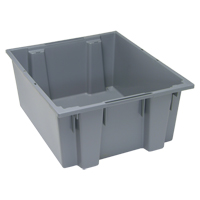 Contenants Stack & Nest, 10" x 23,5" x 19,5", Gris We Share Industrial Supply