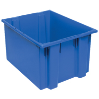 Contenants Stack & Nest, 13" x 23,5" x 19,5", Bleu We Share Industrial Supply