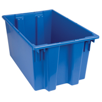 Stack & Nest Totes, 12" x 23.5" x 15.5", Blue We Share Industrial Supply