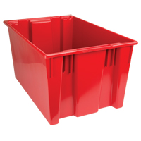 Contenants Stack & Nest, 15" x 29,5" x 19,5", Rouge We Share Industrial Supply