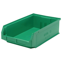 Contenants g&eacute;ants empilables, 12,375" la x 19,75" p x 5,875" h, Vert We Share Industrial Supply