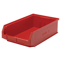 Giant Stacking Containers, 12.375" W x 19.75" D x 5.875" H, Red We Share Industrial Supply