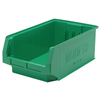 Giant Stacking Containers, 12.375" W x 19.75" D x 7.875" H, Green We Share Industrial Supply