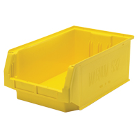 Giant Stacking Containers, 12.375" W x 19.75" D x 7.875" H, Yellow We Share Industrial Supply