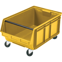 Bac g&eacute;ant empilable et mobile, 11-7/8" ha x 18-3/8" la x 29" p, Capacit&eacute; de 150 lb, Jaune We Share Industrial Supply