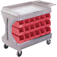 PROCART, GRAND A/36 BACS BLEU #CB099, &agrave; deux c&ocirc;t&eacute;s, 36 bacs, 45-5/18" la x 24" p x 34-3/4" h We Share Industrial Supply