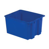 Polylewton Stack-N-Nest&reg; Containers, 12" x 21" x 17", Blue We Share Industrial Supply