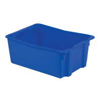 Polylewton Stack-N-Nest&reg; Containers, 10.5" x 26.1" x 18.7", Blue We Share Industrial Supply