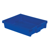 Polylewton Stack-N-Nest&reg; Containers, 6.1" x 29.6" x 22.4", Blue We Share Industrial Supply