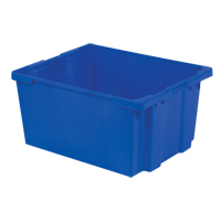 Polylewton Stack-N-Nest&reg; Containers, 15.1" x 30.1" x 24", Blue We Share Industrial Supply