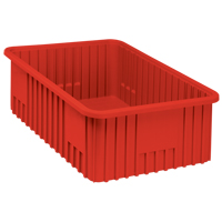Divider Box&reg; Containers, Plastic, 22.5" W x 17.5" D x 8" H, Red We Share Industrial Supply