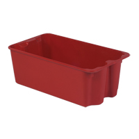 Stack-N-Nest&reg; Plexton Containers, 16.9" W x 30.6" D x 11.1" H, Red We Share Industrial Supply