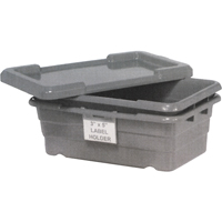 Cross Stack Bins, 16" W x 25.125" D x 8.5" H, Grey We Share Industrial Supply