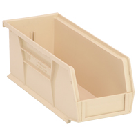 Ultra Stack & Hang Bin, 4-1/8" W x 4" H x 10-7/8" D, Ivory We Share Industrial Supply