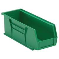 Ultra Stack & Hang Bin, 4-1/8" W x 4" H x 10-7/8" D, Green We Share Industrial Supply