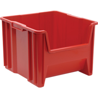 Giant Stacking Containers, 16.5" W x 17.5" D x 12.5" H, Red We Share Industrial Supply