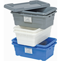 Cross Stack Bins, 11" W x 17.25" D x 12" H, White We Share Industrial Supply