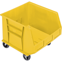 Bac mobile, 14" ha x 16-1/2" la x 18" p, Capacit&eacute; de 75 lb, Jaune We Share Industrial Supply