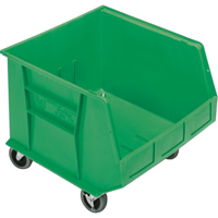 Bac mobile, 14" ha x 16-1/2" la x 18" p, Capacit&eacute; de 75 lb, Vert We Share Industrial Supply