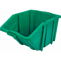 Jumbo Plastic Bin, 15-1/2" W x 13" H x 25" D, Green, 200 lbs. Capacity We Share Industrial Supply