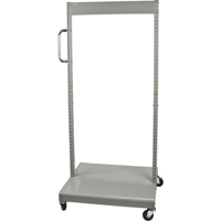 Mobile Tilt Bin Rack - Cart Only, Double-sided, 26-1/4" W x 22" D x 57-1/2" H We Share Industrial Supply