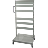 Mobile Tilt Bin Rack - Cart Only, Double-sided, 26-1/4" W x 22" D x 57-1/2" H We Share Industrial Supply