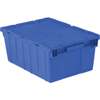Contenants de distribution Flipak en plastique poly&eacute;thyl&egrave;ne (PE), 21,9" x 15,2" x 9,3", Bleu We Share Industrial Supply