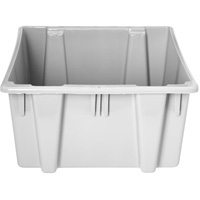 Caisse-palette empilable et emboîtable, 13" x 15,5" x 19,5", Gris We Share Industrial Supply