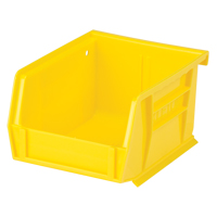 Stack & Hang Bin, 4-1/8" W x 3" H x 5-3/8" D, Yellow We Share Industrial Supply