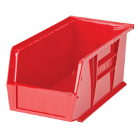 Stack & Hang Bin, 5-1/2" W x 5" H x 10-7/8" D, Red We Share Industrial Supply