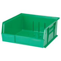 Stack & Hang Bin, 11" W x 5" H x 10-7/8" D, Green We Share Industrial Supply