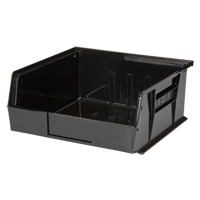 Stack & Hang Bin, 11" W x 5" H x 10-7/8" D, Black We Share Industrial Supply
