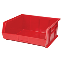 Stack & Hang Bin, 16-1/2" W x 7" H x 14-3/4" D, Red We Share Industrial Supply