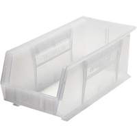 Bacs ultra empilable & suspendable, 8-1/4" la, 7" h x 18" p, Transparent We Share Industrial Supply