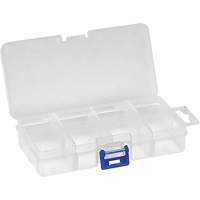 Boîte &agrave; compartiments en plastique, 2,75" la x 5,5" p x 1,25" h, 8 compartiments We Share Industrial Supply